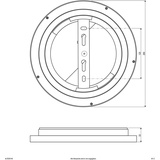 EVN ALR250140 LED-Deckenleuchte 12W Weiß