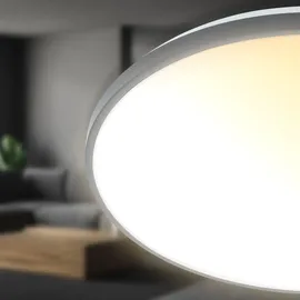 Briloner LED Deckenlampe 1 Rund grau