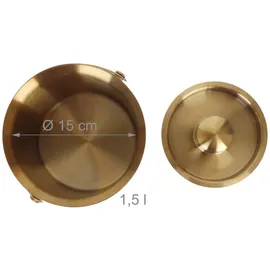 Relaxdays Eiswürfelbehälter mit Deckel Gold,Schwarz