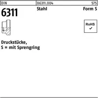 Reyher DIN 6311 Form S Druckstück M8 Stahl blank