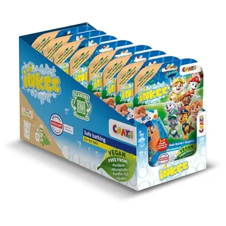 INKEE Surprise Paw Patrol - Badebomben Kinder mit Überraschung mit Cola-Gummi-Duft und Schaum-Effekt , Paw Patrol Spielzeug ab 3 Jahre für die Badewanne , 8 Stück