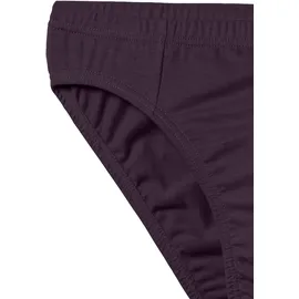 H.I.S. Slip "Männer Unterhose", Damen, Gr. 3 (XS), 10 Stk., bunt (weiß, grau, meliert, blau, blau, grün, anthrazit, aubergine, schwarz), Jersey, Obermaterial: 95% Baumwolle, 5% Elasthan, unifarben, körpernah, Unterhosen Slip, in Unifarben, Topseller