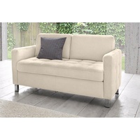 2-Sitzer SIT & MORE "Pablo" Sofas Gr. B/H/T: 133cm x 78cm x 78cm, Luxus-Microfaser, beige (creme)