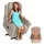 Mendler Fernsehsessel HWC-K63, Relaxsessel Sessel, Liegefunktion Aufstehhilfe Massage Heizfunktion, Stoff/Textil - beige-braun