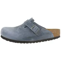 Birkenstock Boston Nubukleder geölt normal Unisex Erwachsene Clog Sandalen, Hausschuhe, Pantoletten, Badeschuhe, Gartenschuhe blau 44 EU