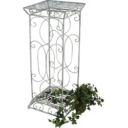 DanDiBo Blumensäule Romance 20304 eckig 77 cm Blumenhocker a. Metall Blumenständer Hocke
