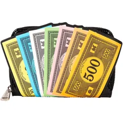 Loungefly Monopoly 90th Anniversary Money Glitter Zip Around Wallet