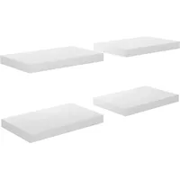 vidaXL Wandregal 40 x 23 x 3,8 cm Hochglanz-Weiß