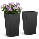 Vevor Pflanztopf 30 x 30 x 55 cm Schwarz