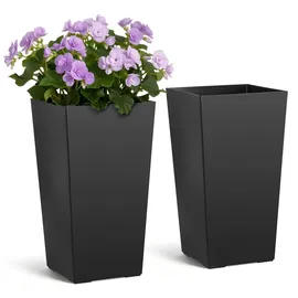 Vevor Pflanztopf 30 x 30 x 55 cm Schwarz