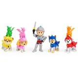 Paw Patrol, Rescue Knights Ryder und Pups Figur Geschenkpackung mit 8 Spielfiguren, Kinderspielzeug ab 3 Jahren