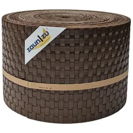 zaunzu® Sichtschutzstreifen 26 m braun Rattan