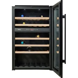 Amica WK 341 220 S Weinkühler mit Kompressor, Integriert, 59 Flasche(n), G, Innenbeleuchtung, Schwarz