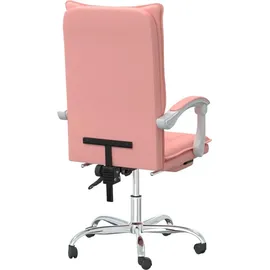 vidaXL Bürostuhl mit Liegefunktion Kunstleder Rosa