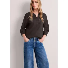STREET ONE Bluse mit Split Neck Braun 38