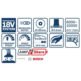 Bosch GEX 18V-125 inkl. L-Boxx