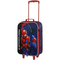 Marvel Spiderman Speed-Soft 3D Trolley-Koffer, Rot, 17 x 33 x 52 cm, Kapazität 26 L