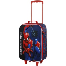 Marvel Spiderman Speed-Soft 3D Trolley-Koffer, Rot, 17 x 33 x 52 cm, Kapazität 26 L