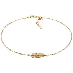 Elli Feder Festival Boho 925 Silber goldfarben Damen 
