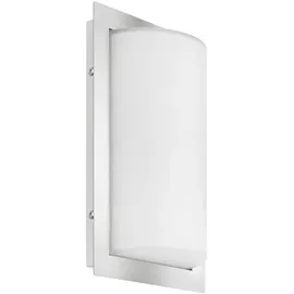 Lcd Außenwandleuchte Edelstahl 31,0 cm mit Bewegungsmelder E27 silber