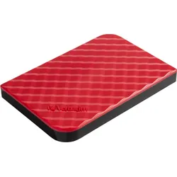 VERBATIM externe HDD-Festplatte "Store 'n' Go USB 3.0", rot, 1 TB, Festplatten