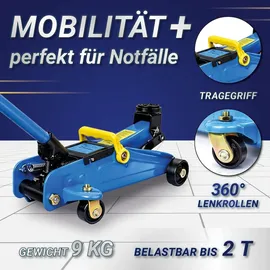 BITUXX Rangierwagenheber Stahl 2T blau