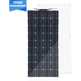 400W Flexibles Solarmodul Solarpanel Monokristallin PV für Wohnmobil Balkonkraftwerk 0% MwSt.*