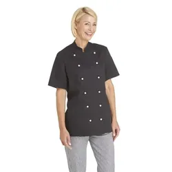Kochjacke Damen schwarz 08/2519/10, Größe 54 - schwarz - 54