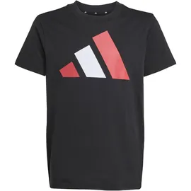 adidas Essentials T-Shirt Kinder JY0297 - Black/Pure ruby/white