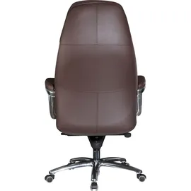 AMSTYLE XXL Chefsessel, SPM1.437 Leder braun, Gestell alu