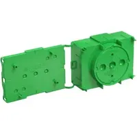 Kaiser 1266-01 Betonbau, Geräte-Verbindungsdose Flat 45, für dünne Wände,