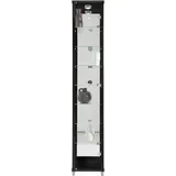 fif möbel Vitrine OPTIMA Standvitrine/Glasvitrine 1x Glastür,perfekt für Sammler,Sammlervitrine schwarz