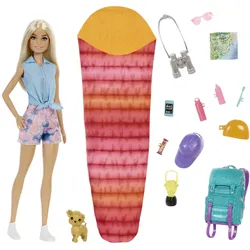 Barbie"It takes two Camping"Set inkl. Malibu Puppe, Hund&Zubehör