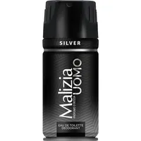 Malizia Uomo Silber Antitranspirant Roll-On 150ml - Lang anhaltender Schutz für Männer -  getestet