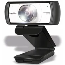 Logilink UA0377 Full HD-Webcam Klemm-Halterung, Mikrofon