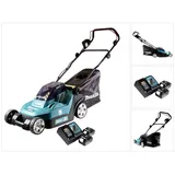 Makita DLM 382 RF2 Akku Rasenmäher 36 V ( 2x 18 V ) 38 cm 40 l + 2x Akku 3,0 Ah + Ladegerät