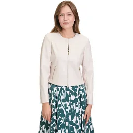 Vera Mont Blazer-Jacke mit Reißverschluss in beige - Gr.: 40