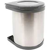 Relaxdays Einbaumülleimer 14 l Schwarz