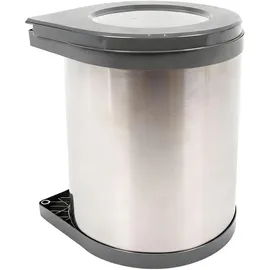 Relaxdays Einbaumülleimer 14 l Schwarz