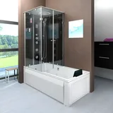 AcquaVapore Dusche Wanne Kombination K05-R31 Duschkabine 90x180 cm