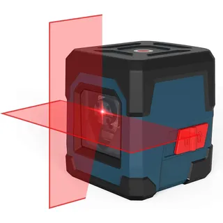 ROCKSEED Kreuzlinienlaser, RockSeed Selbstnivellierend Linienlaser, 1m Stoßfest Drehbar Vertikale/Horizontale Laser Level, IP54 Staub & Wasserschutz inkl. 2*AA Batterien & Schutztasche