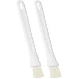 Metaltex 252308 Backpinsel mit Kunststoffgriff, 2-er Set Weiß