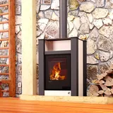 Aquaflam Vario Lend Kaminofen Creme 11 kW Holzofen Holzkamin Ofen Kamin