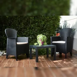 PROGARDEN Gartenset 3-tlg. anthrazit