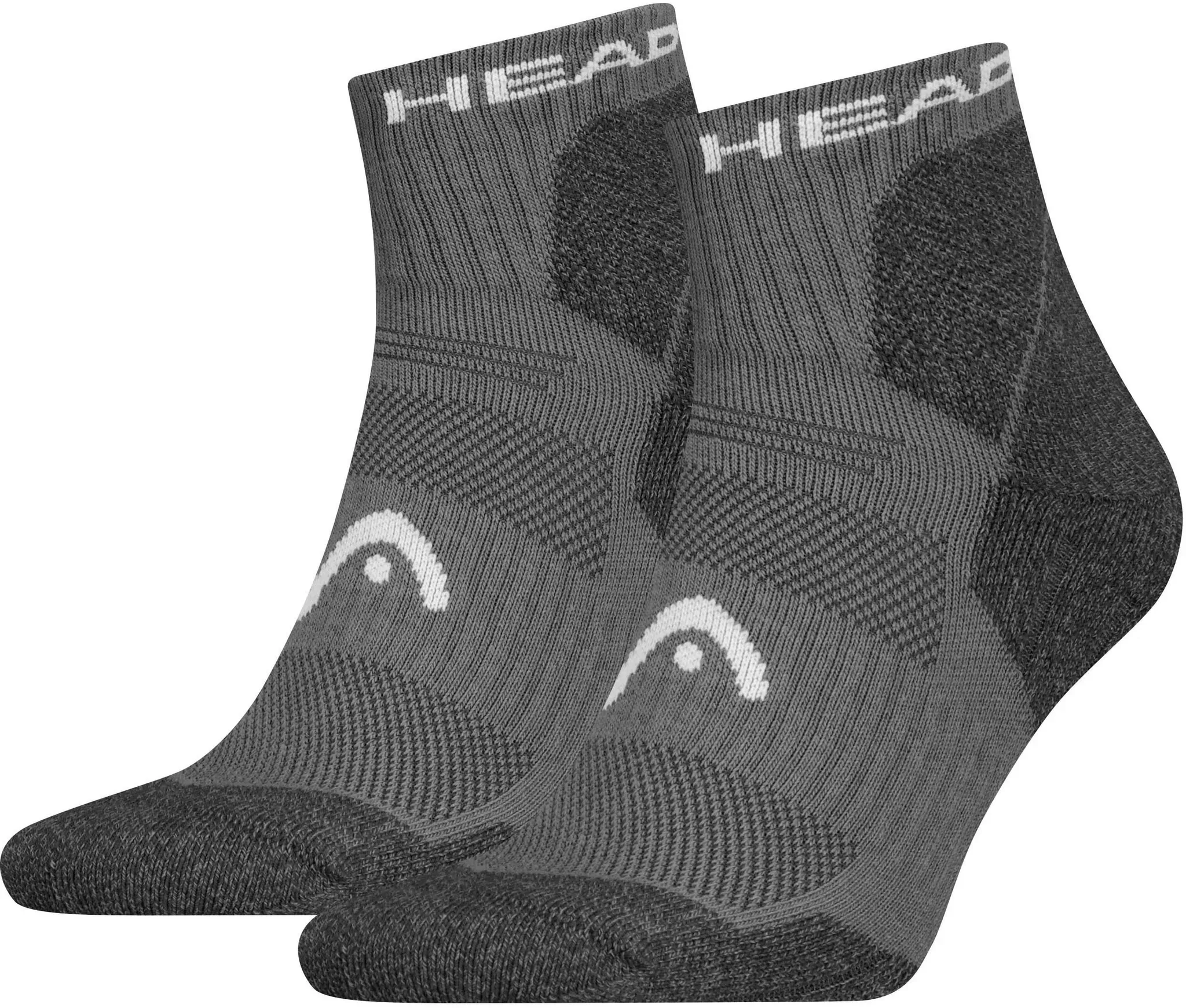 Head Kurzsocken »HEAD HIKING ALL CLIMATES QUARTER 2P«, (2er Pack), mit Logostickerei Head Grey 35-38