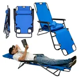 AMANKA Campingliege 178x60 cm Hellblau