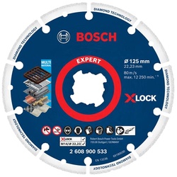 Bosch X-LOCK Diamant-Metallscheibe 125x22,23 mm / X-LOCK zum Metall Schneiden