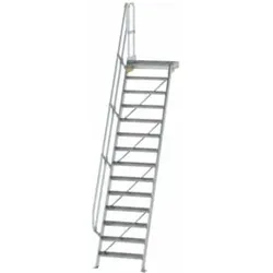 MUNK Aluminium-Treppe Plattform 60° 14 Stufen