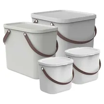 Rotho Aufbewahrungsbox Albula 43,5 x 36,5 x 47,6 cm 4-tlg. weiß