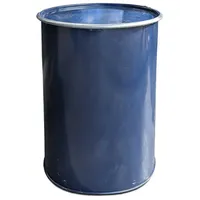 Plasteo plasteo® 200 Liter Metallfass Tonne mit Deckel Stahlfass